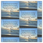 ENCOURAGING ISAIAH 40:31 SUNRISE ON THE OCEAN FABRIC