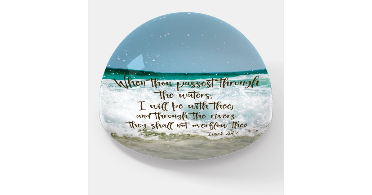 Glass Paperweights Scripture Encouraging Isaiah Bible Verse Paperweight | Zazzle