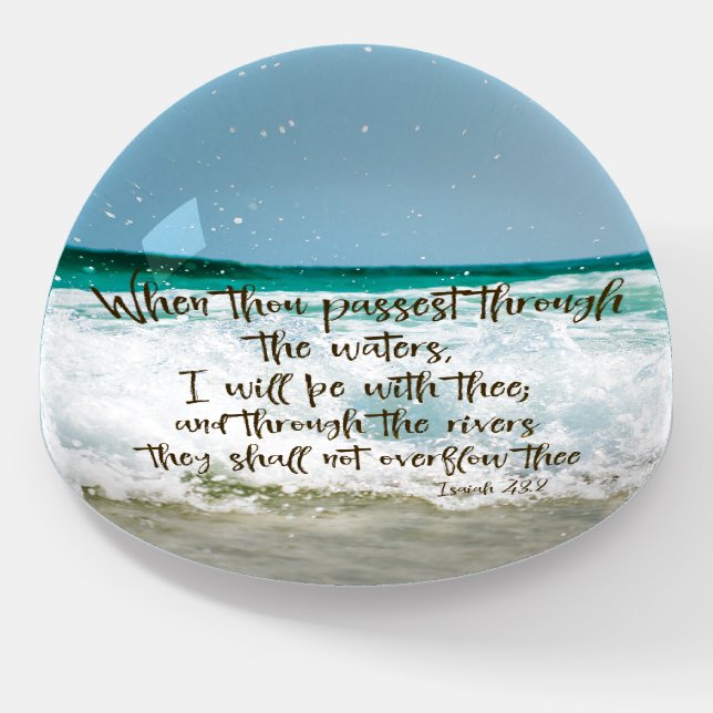 Encouraging Isaiah Bible Verse Paperweight (Angled)