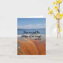 Encouraging - Job 26:14 Folded Greeting Card