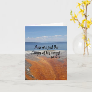 Encouraging - Job 26:14 Folded Greeting Card