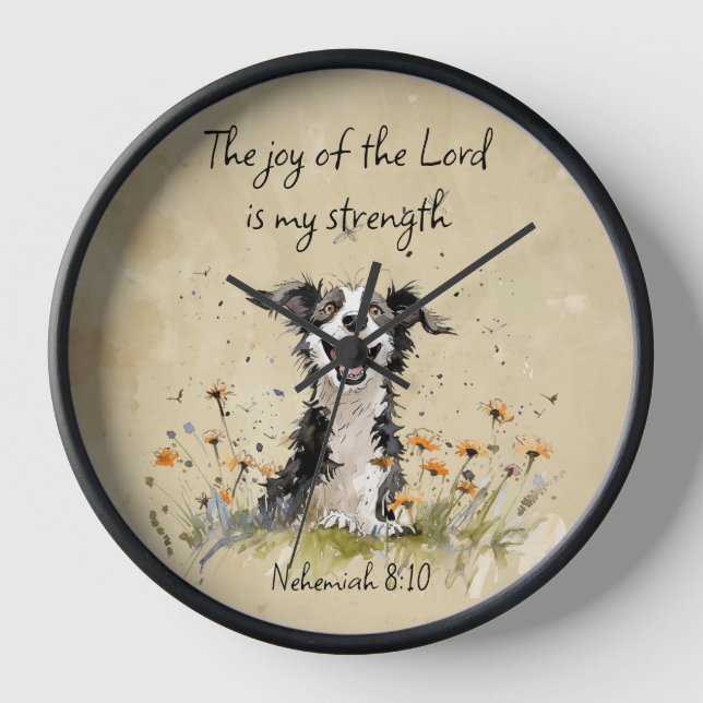 Encouraging Joy of the Lord is my Strength Clock (Front)