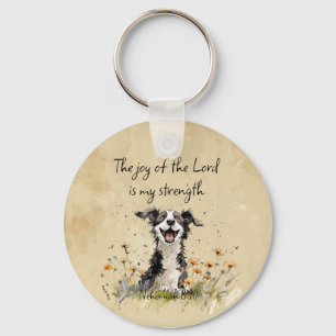 Encouraging Joy of the Lord is my Strength Keychain