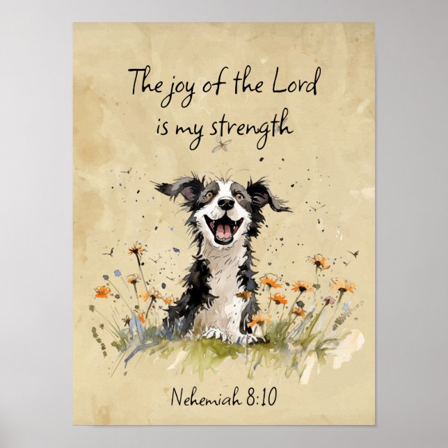 Encouraging Joy of the Lord is my Strength Poster (Front)