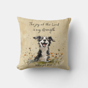 Encouraging Joy of the Lord is my Strength Throw Pillow