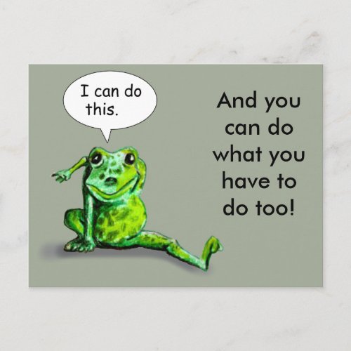 ENCOURAGING LIZARD POSTCARD