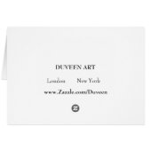 Encouraging Never Give Up Card (Back Horizontal)