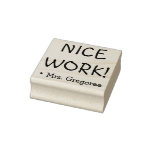 [ Thumbnail: Encouraging "Nice Work!" Grading Rubber Stamp ]