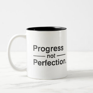 Encouraging "Progress over Perfection" Gift Mug
