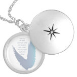 Encouraging Psalm 91 Under His Wings Bible Verse Locket Necklace at Zazzle