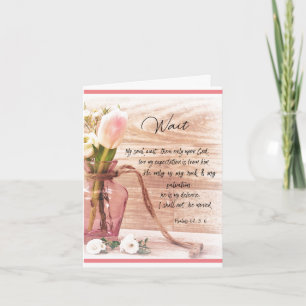 Encouraging Psalms Bible Verse Card