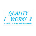 [ Thumbnail: Encouraging "Quality Work!" Teacher Rubber Stamp ]