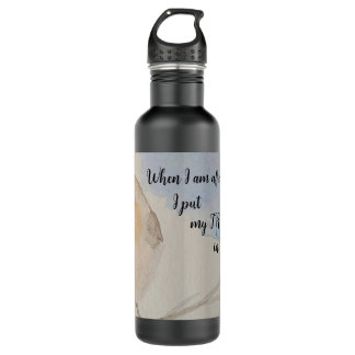 Encouraging scripture - 2024 year text stainless steel water bottle