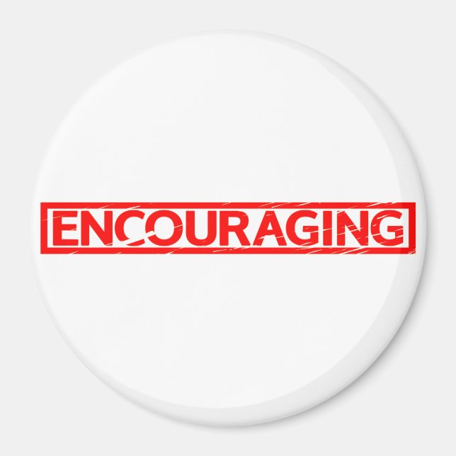 Encouraging Stamp Magnet (Front)