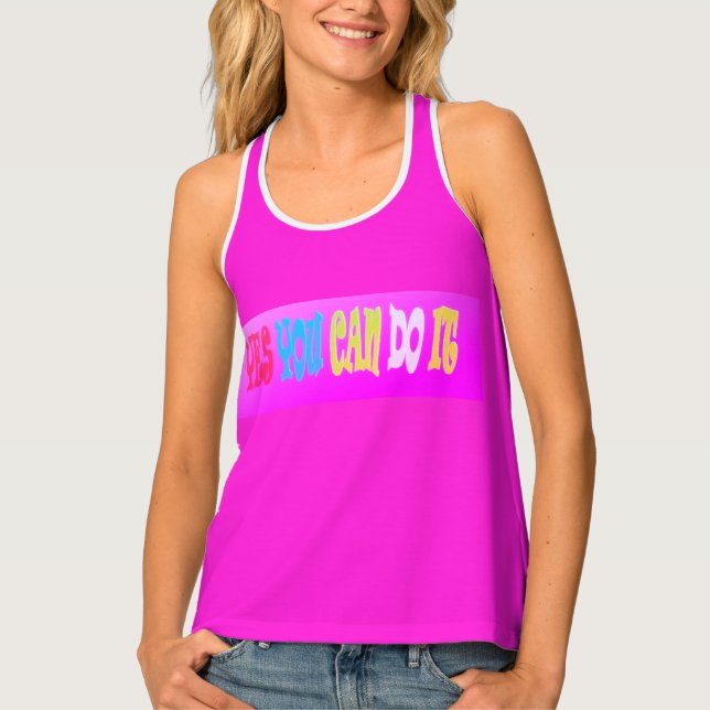 ENCOURAGING TO SUCCEED DESIGN TRY TANK TOP (Front)