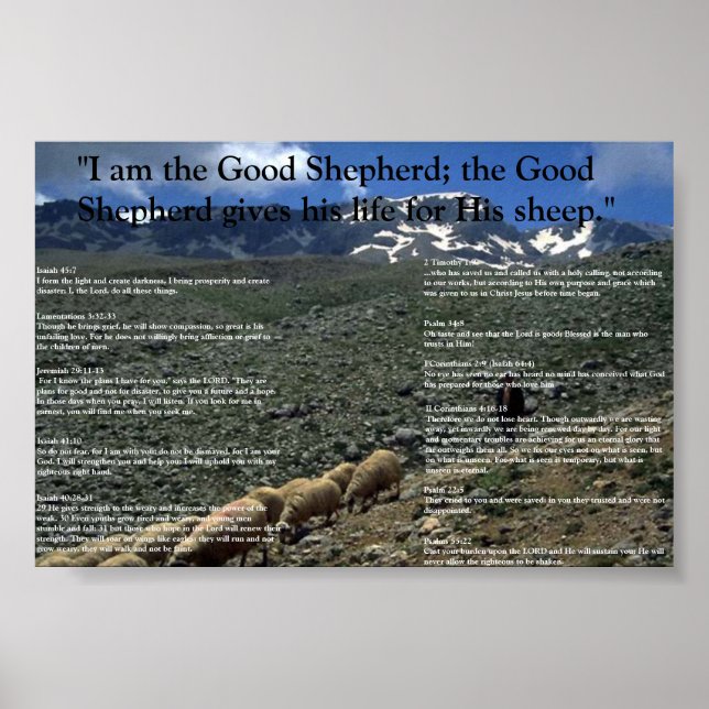 Encouraging Verses Poster (Front)