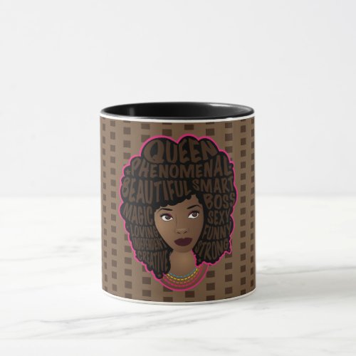 Encouraging Women  Polka Dot  Brown Mug