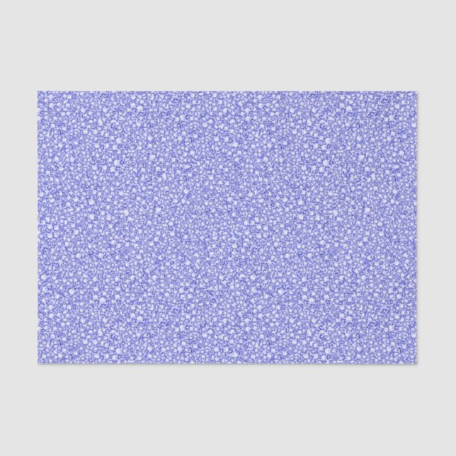 Encrusted Blue Diamonds Look Glitter Patter Tissue Paper (Front)
