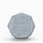 Encrusted Diamonds Look Glitter Patter Acrylic Award<br><div class="desc">Elegant sparkling diamonds look glitter pattern(image of diamonds) with customizable monogram.  Diamonds pattern is seamless and can be made bigger or smaller.</div>