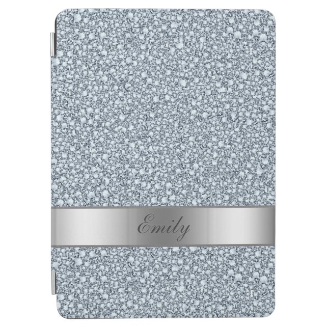 Encrusted Diamonds Look Glitter Patter iPad Air Cover (Front)