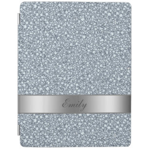 Encrusted Diamonds Look Glitter Patter iPad Smart Cover