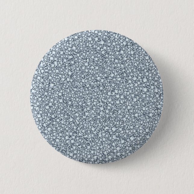 Encrusted Diamonds Look Glitter Patter Pinback Button (Front)