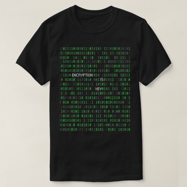 Encryption Is Key Programmer  T-Shirt (Design Front)
