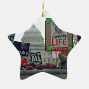 End Abortion Ceramic Ornament