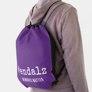 End Alz Alzheimers Awareness Drawstring Bag