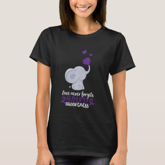 End Alz Love Never Forgets Alzheimer Awareness T-Shirt