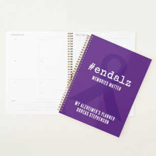 End Alz Personalized Alzheimers Awareness Weekly Planner