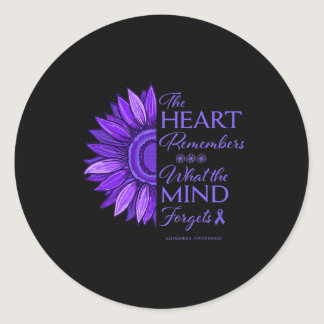End Alzheimers and Raise Awareness womens Classic Round Sticker
