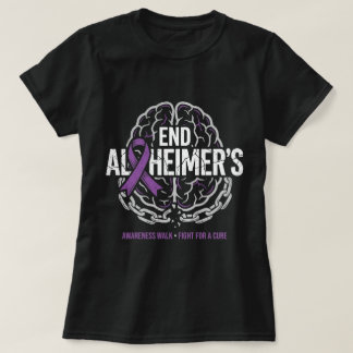 End Alzheimer's Awareness Walk Alzheimer Awareness T-Shirt