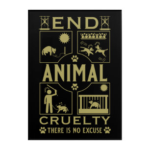 End Animal Cruelty Acrylic Print