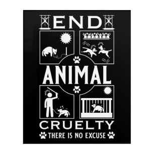 End Animal Cruelty Acrylic Print