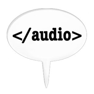 End Audio HTML5 Code Cake Topper