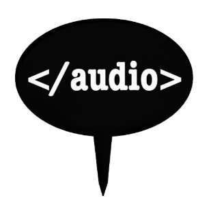 End Audio HTML5 Code Cake Topper