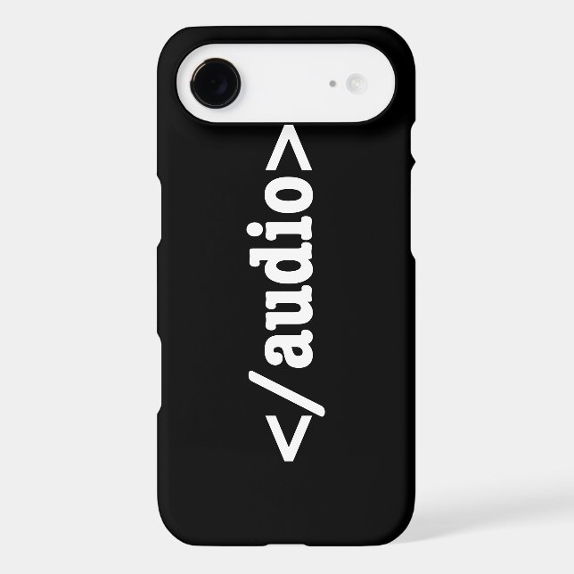 End Audio HTML5 Code Iphone Case (Back)