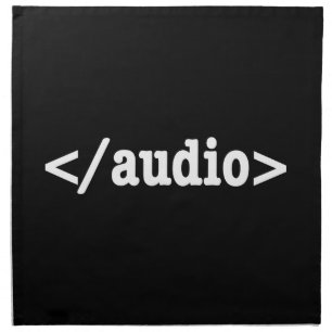 End Audio HTML5 Code Napkin