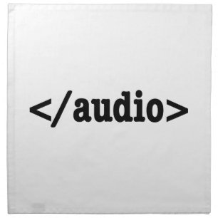 End Audio HTML5 Code Napkin