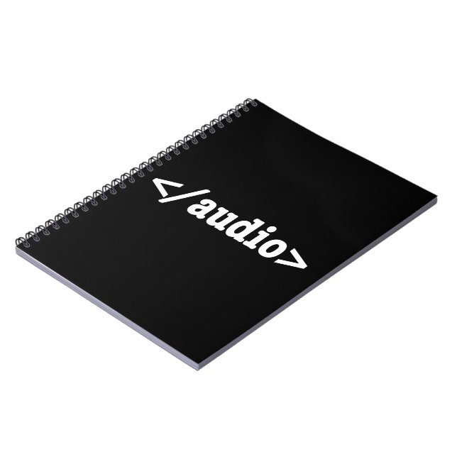 End Audio HTML5 Code Notebook (Left Side)