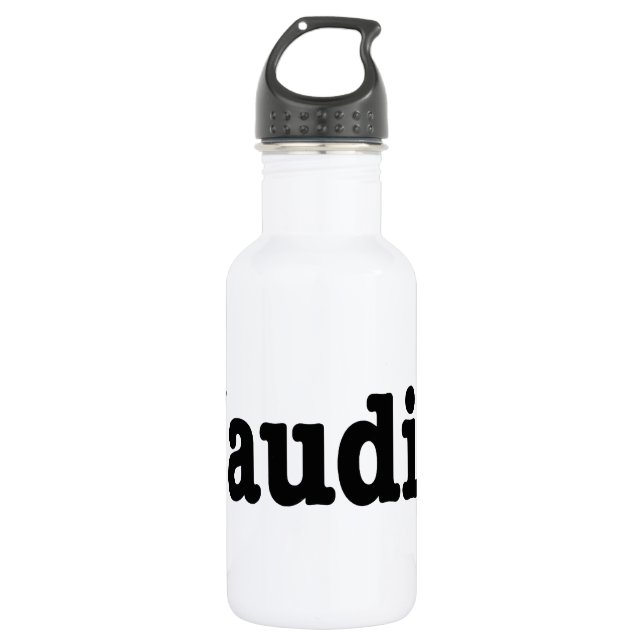 End Audio HTML5 Code Water Bottle (Front)