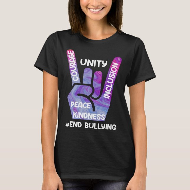 End Bullying Awareness and Solidarity for handicap T-Shirt (Front)