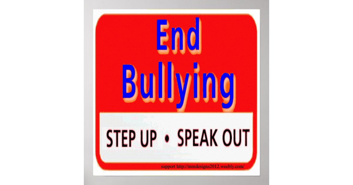 end bullying poster | Zazzle