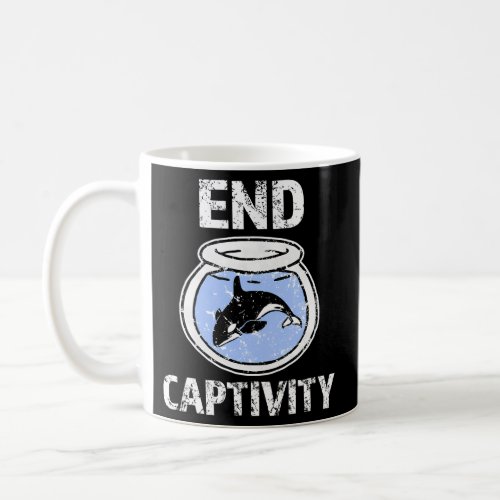 End Captivity _ Free The Orca Whales Coffee Mug
