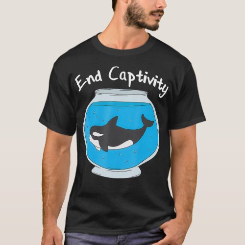 End Captivity Free The Orcas  T_Shirt