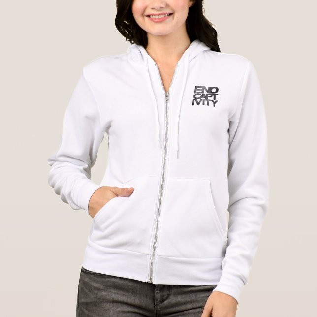 End Captivity Orca Grunge Aesthetic  Hoodie (Front)