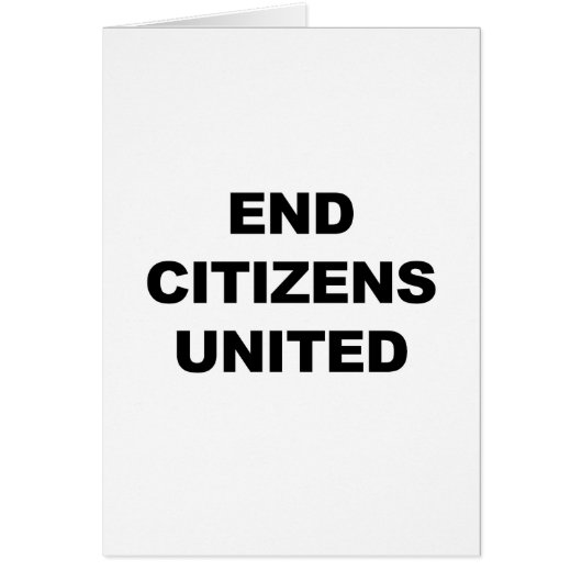 End Citizens United Cards (Front)