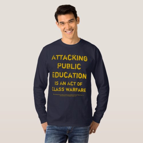 End Class Warfare  Support Public Schools T_Shirt