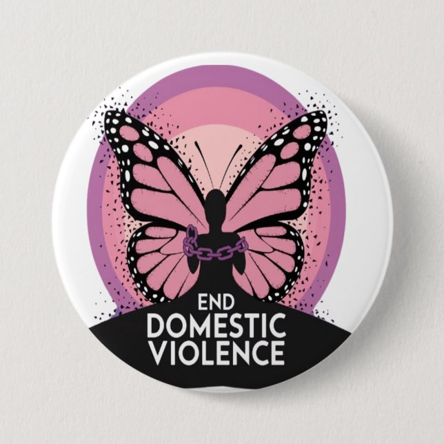 End Domestic Violence Button (Front)